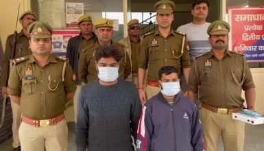 ग्रेटर नोएडा में वाहन चोरी करने वाले गैंग का पदार्फाश, 2 गिरफ्तार, कब्जे 10 मोटरसाइकिल बरामद