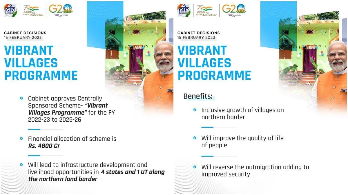 केंद्रीय मंत्रिमंडल ने 4800 करोड़ रुपये के ‘वाइब्रेंट विलेज प्रोग्राम’ को दी मंजूरी, जानें क्या है खास
