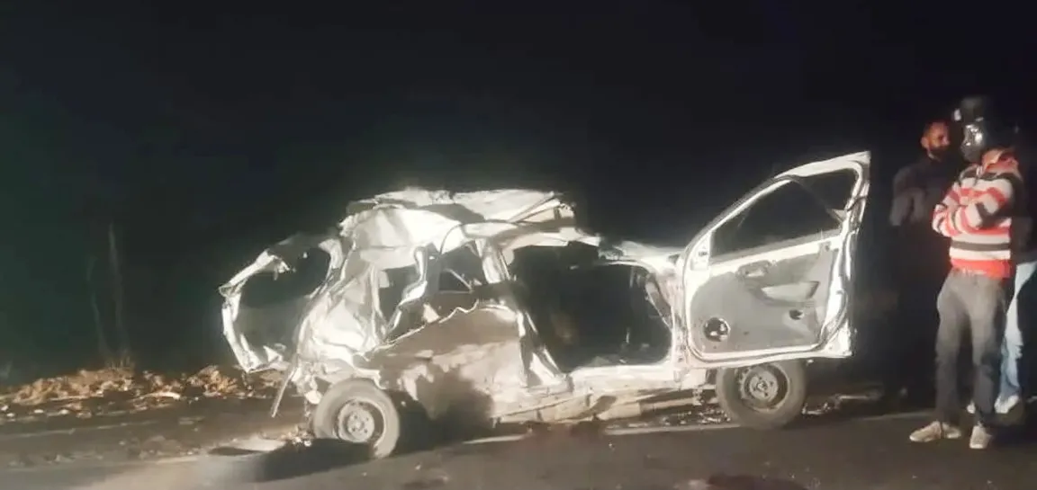 नागौर में बस और कार की टक्कर, 3 लोगों की मौत