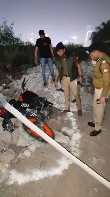 नॉएडा में महिला से पर्स छीनने की कोशिश की थी, पुलिस व लुटेरे बदमाशों के बीच हुई मुठभेड़