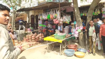 सडक की पैमाईश से भोपा में मचा हड़कम्प, नाले की नपाई का काम शुरू, अतिक्रमण वालों में मचा हड़कंप