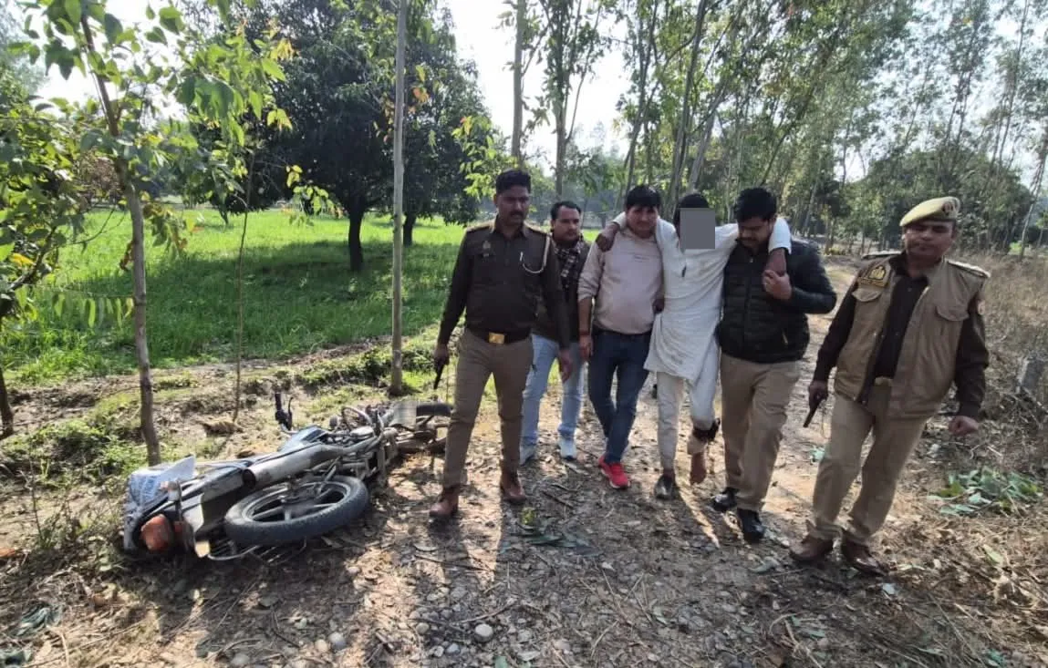 सहारनपुर में बेहट पुलिस ने मुठभेड़ में शातिर गौकश अभियुक्त को किया गिरफ्तार, घायल