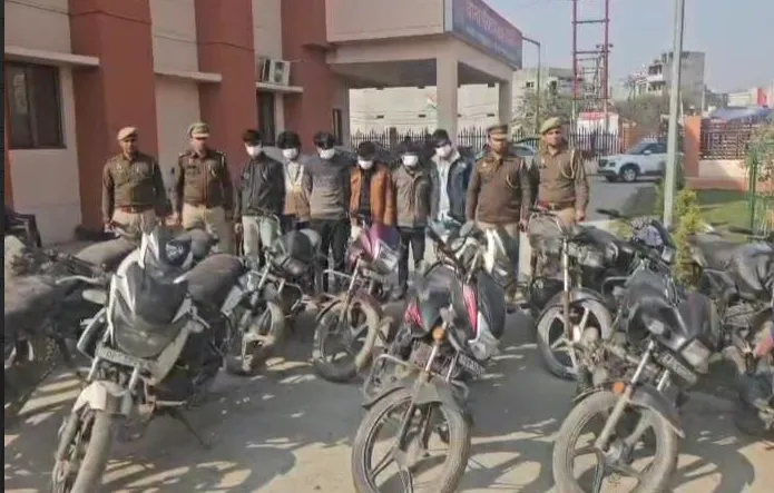 नोएडा पुलिस ने अन्तर्राज्यीय वाहन चोरी गिरोह का किया पर्दाफाश, 6 अभियुक्त गिरफ्तार