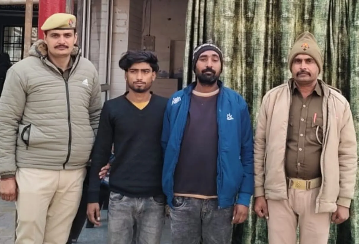 मुज़फ्फरनगर में नाबालिग से कुकर्म और हत्या का प्रयास: दो आरोपी गिरफ्तार, मोबाइल और पेन ड्राइव बरामद