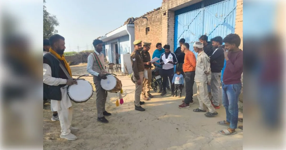 मुजफ्फरनगर में शातिर गैंगस्टर पर प्रशासन का  चला हंटर, ढोल बजाकर किया जिला बदर; 4 माह तक जिले की सीमा में एंट्री बैन