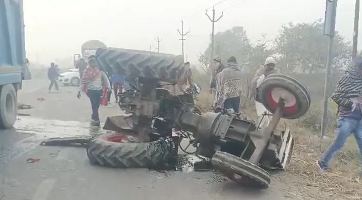 मुजफ्फरनगर: ट्रक ने ट्रैक्टर-ट्राली में मारी टक्कर, किसान की मौत
