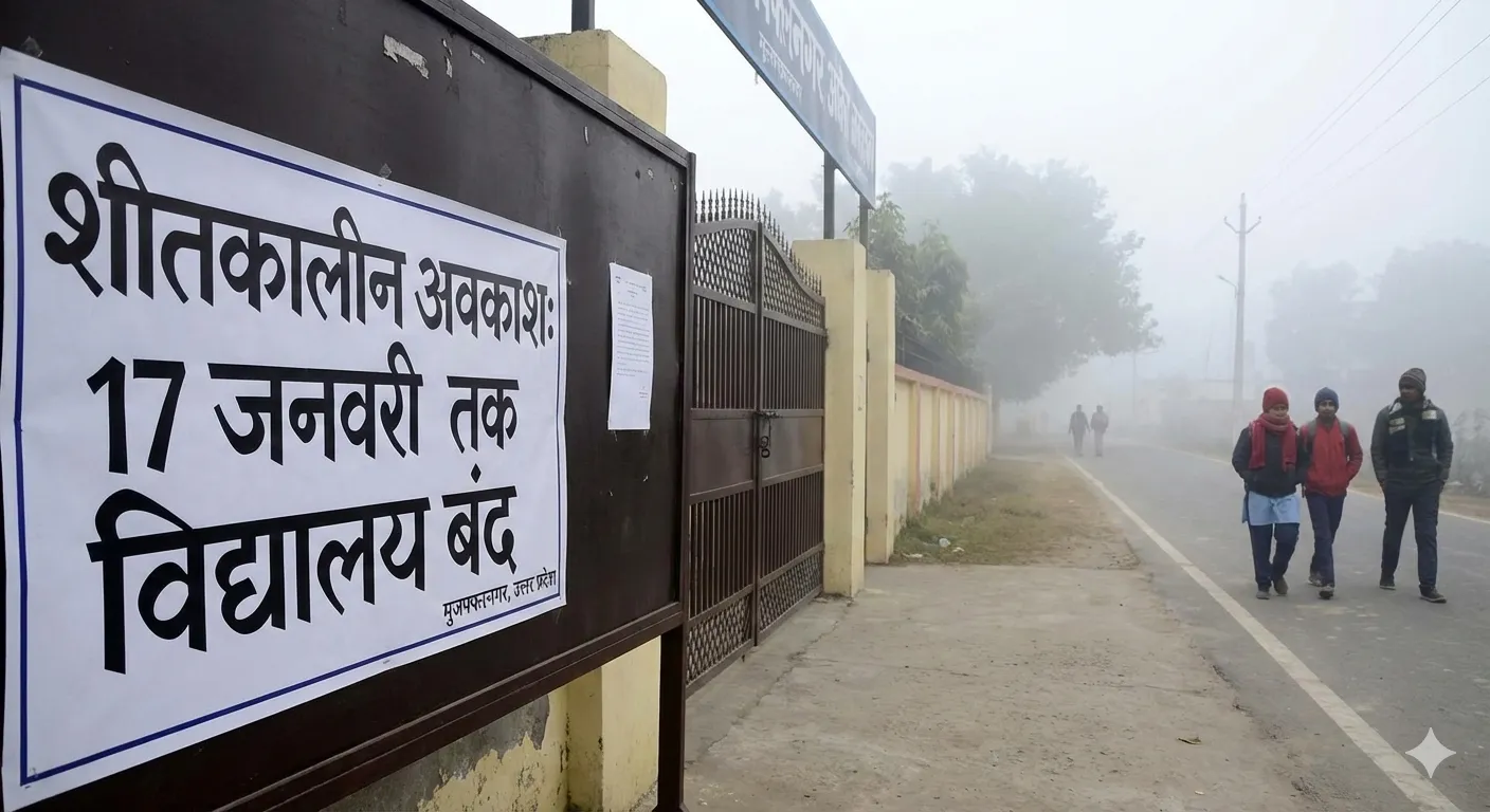 मुज़फ्फरनगर में कड़ाके की ठंड का सितम: 17 जनवरी तक बंद रहेंगे कक्षा 8 तक के स्कूल; डीएम ने दिए निर्देश