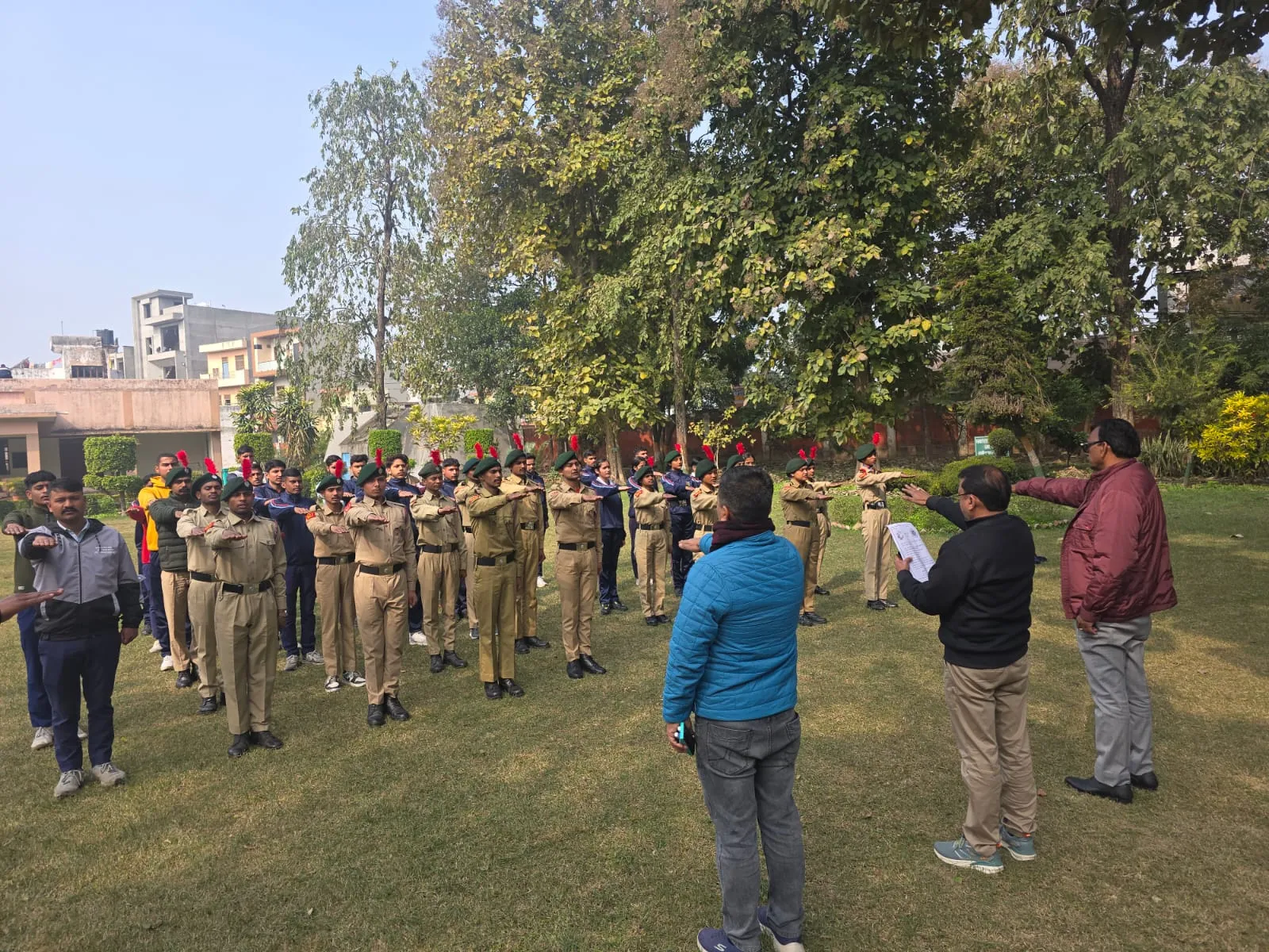 सड़क सुरक्षा माह: छोटू राम डिग्री कॉलेज में एनसीसी कैडेट्स को दिलाई गई रोड सेफ्टी की शपथ