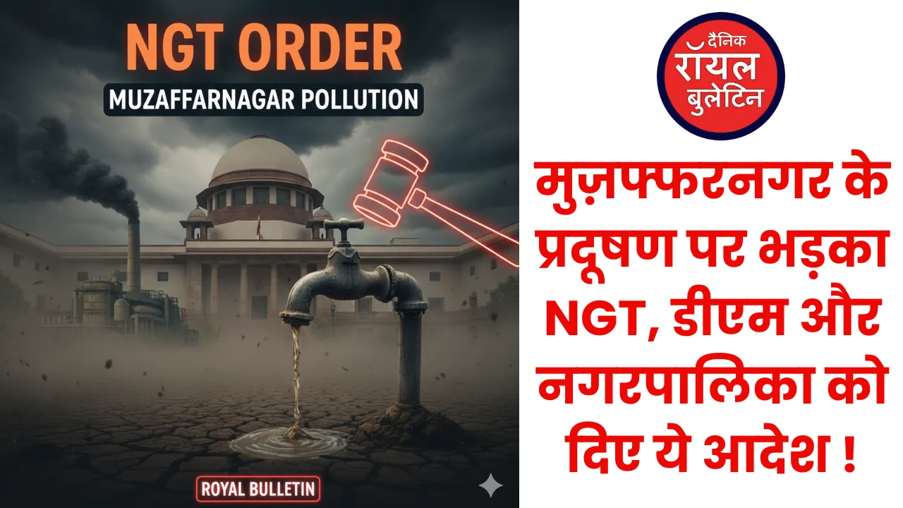 मुज़फ्फरनगर प्रदूषण पर NGT का कड़ा प्रहार: RDF के इस्तेमाल और दूषित पानी पर DM और UPPCB से मांगी विस्तृत रिपोर्ट