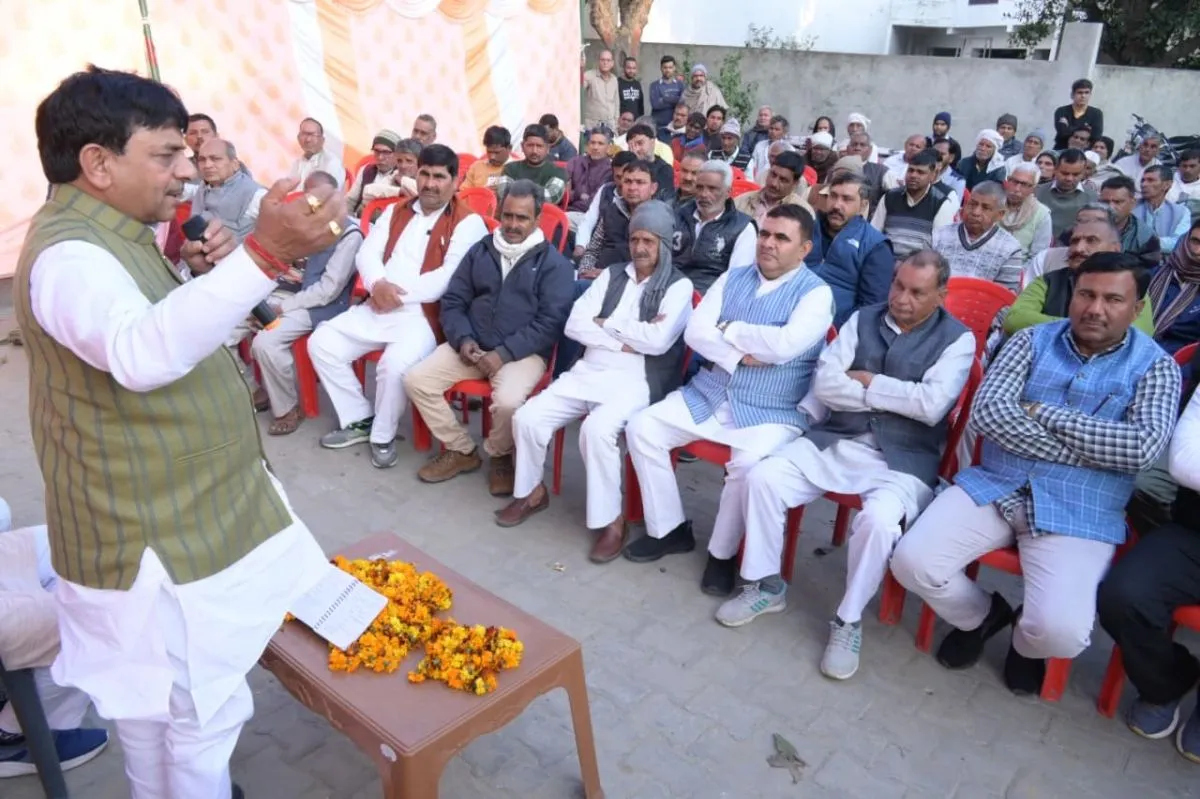 मुजफ्फरनगर: मखियाली में मंत्री कपिल देव की जन चौपाल, बोले- 