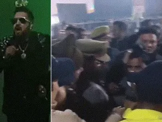 मीका सिंह के शो में अलीगढ़ में भारी बवाल: पूर्व सांसद को गेट पर रोका, समर्थकों की पीएसी जवानों से तीखी नोकझोंक