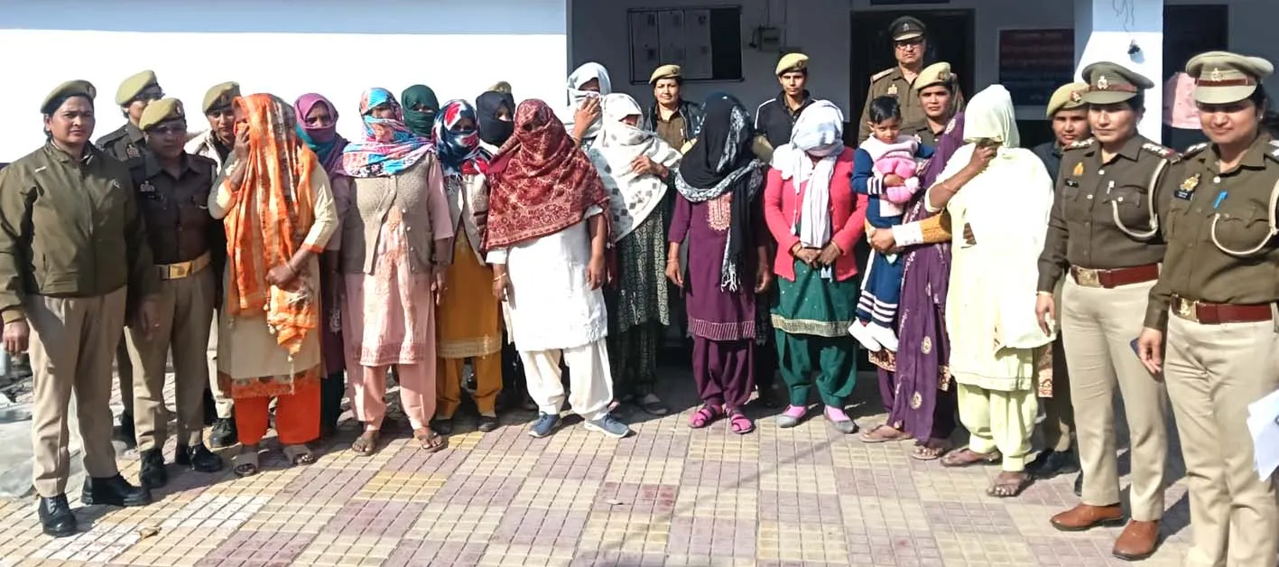 सहारनपुर महिला थाना पुलिस ने शांति भंग करने वाली 13 महिलाओं को गिरफ्तार किया