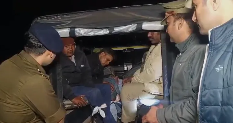मुजफ्फरनगर: पुलिस मुठभेड़ में दो बदमाश घायल, तीन गिरफ्तार