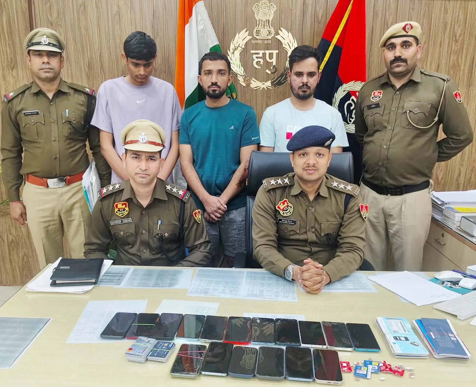 गुरुग्राम: ठगी के लिए विदेश में बैठे साइबर ठगों के तीन साथी काबू