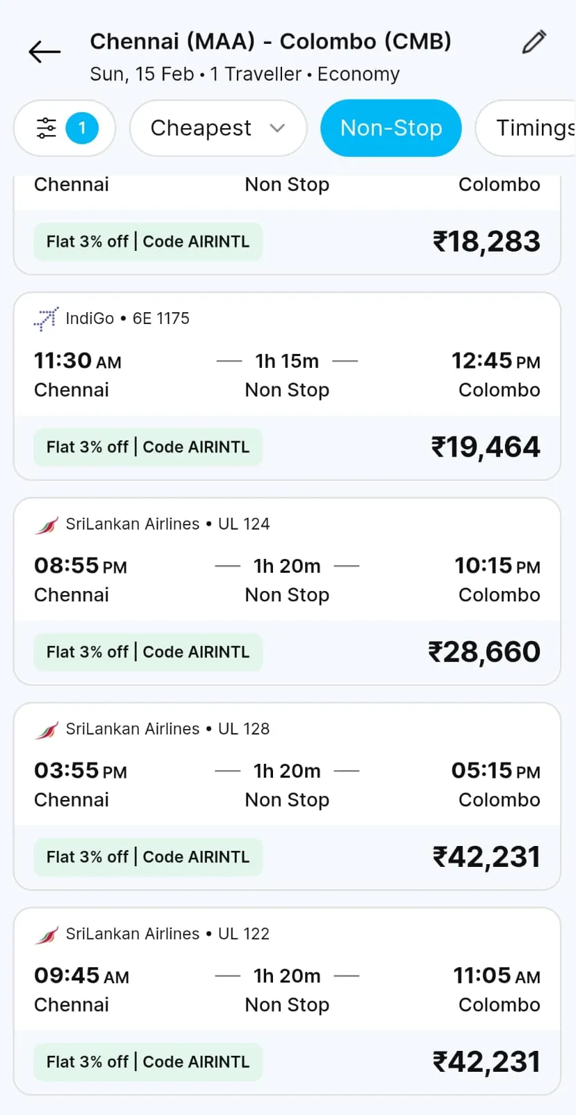भारत-पाकिस्तान महामुकाबले का असर: चेन्नई-श्रीलंका उड़ानों के किराए में भारी उछाल