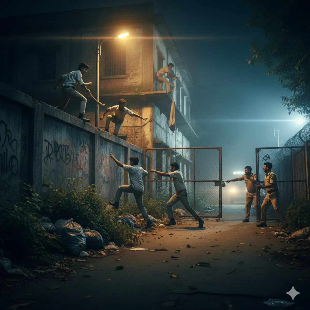 मुरादाबाद: राजकीय किशोर संप्रेक्षण गृह से 5 किशोर बंदी फरार, सुरक्षाकर्मियों पर गिरी गाज