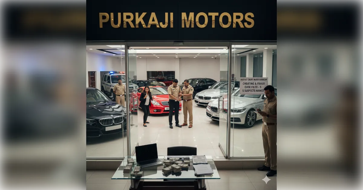 पुरकाजी: लग्जरी कारों के व्यापार में मुनाफे का झांसा देकर ₹15 लाख की ठगी; कोर्ट के आदेश पर 5 नामजद