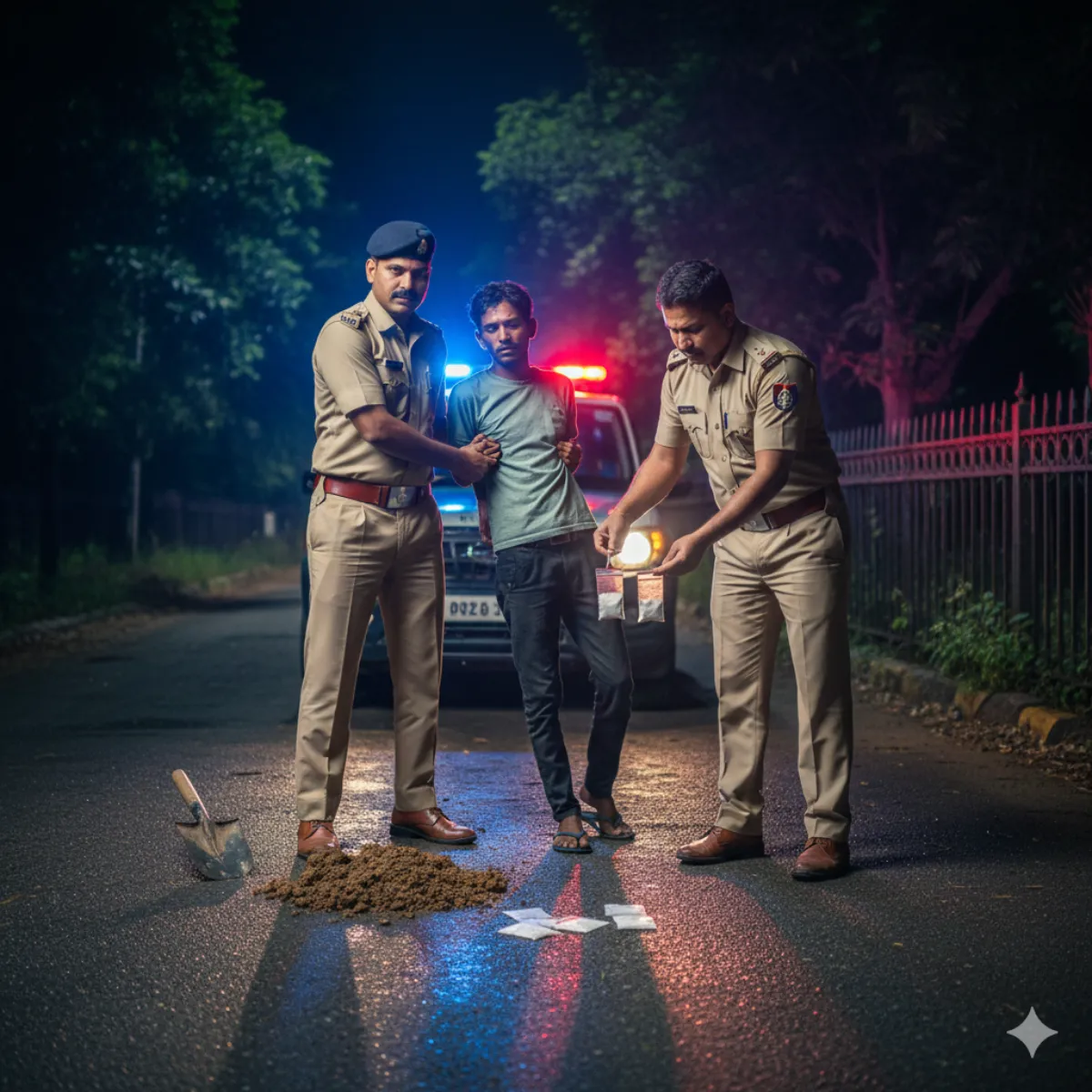 मुजफ्फरनगर: पुलिस रिमांड पर खुला नशा तस्करी का राज, तस्कर नितिन की निशानदेही पर स्मैक बरामद