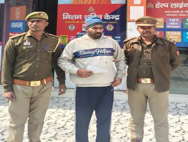 मेरठ में जानलेवा हमले का आरोपी गिरफ्तार, अवैध पिस्टल और कारतूस बरामद