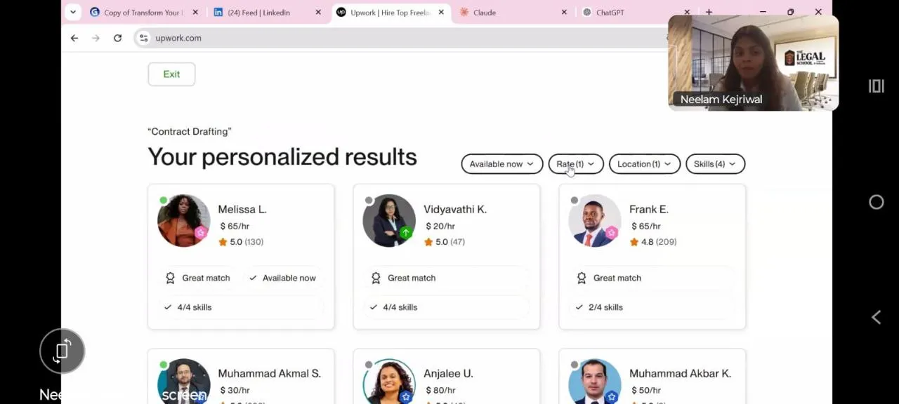 मेरठ में CCS विश्वविद्यालय में विधि छात्रों के लिए फ्रीलांसिंग और प्रतिष्ठित इंटर्नशिप पर वेबिनार आयोजित