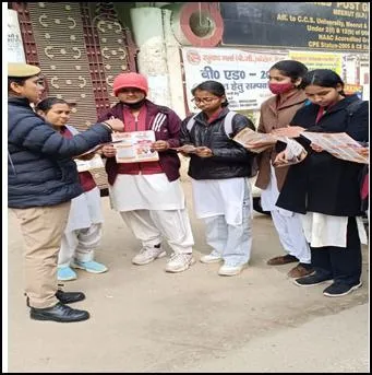 मेरठ: मिशन शक्ति फेज–5.0 के तहत छात्राओं व महिलाओं को जागरूक करने के लिए चौपाल आयोजित