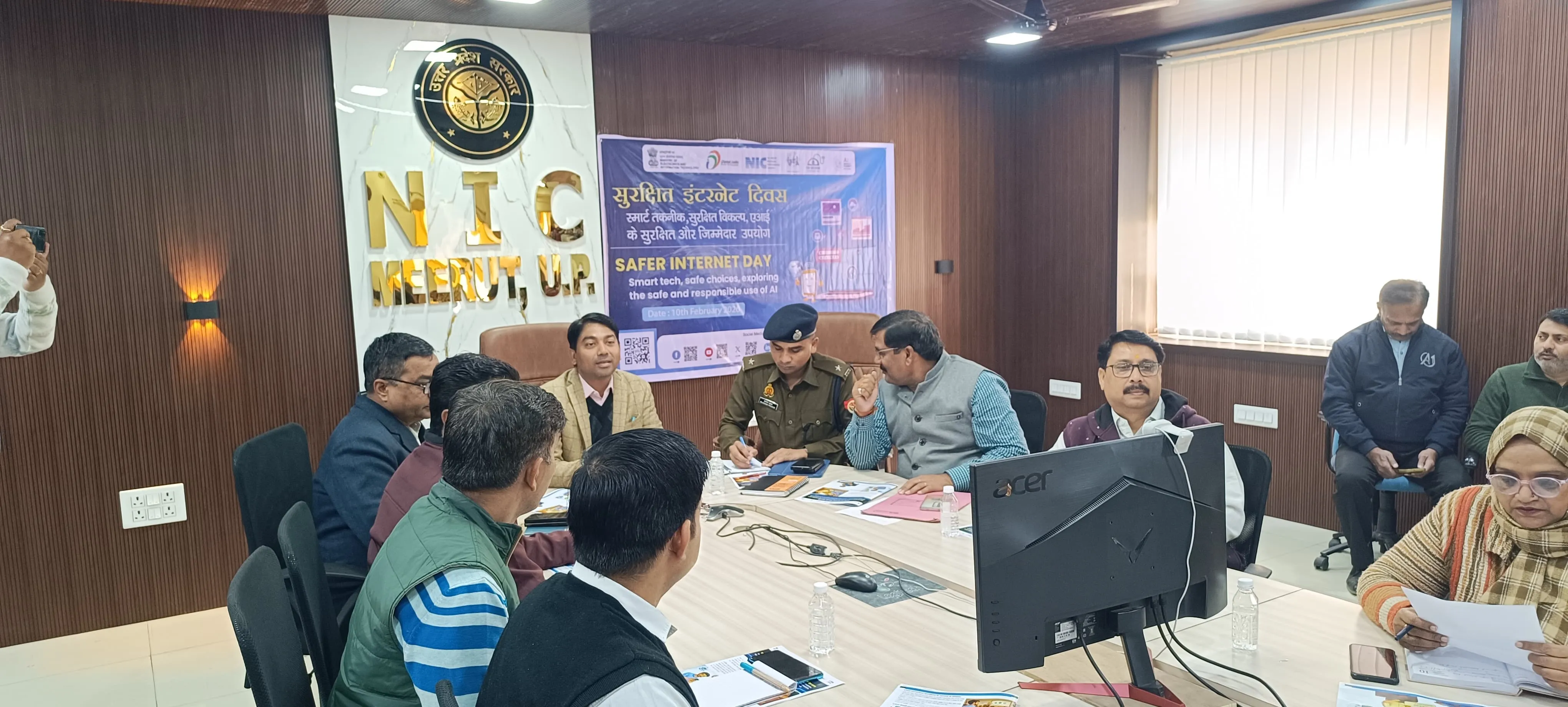 मेरठ में सेफर इंटरनेट डे 2026 पर साइबर सुरक्षा कार्यशाला, सरकारी कर्मचारियों को जागरूक किया गया