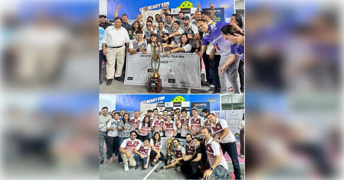 मैदान-ए-जंग में आर्किटेक्ट्स का जलवा: नेक्सियन ने जीता पिकलबॉल टूर्नामेंट 2026 का खिताब, डिजाइन की दुनिया छोड़ खेल के मैदान में उतरे 150 दिग्गज