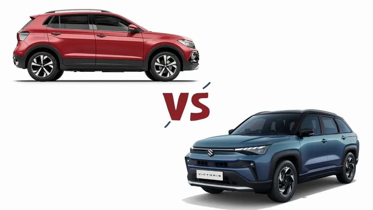 Volkswagen Taigun vs Maruti Victoris कौन सी मिड साइज SUV है बेहतर फीचर्स इंजन और कीमत में किसे चुनें