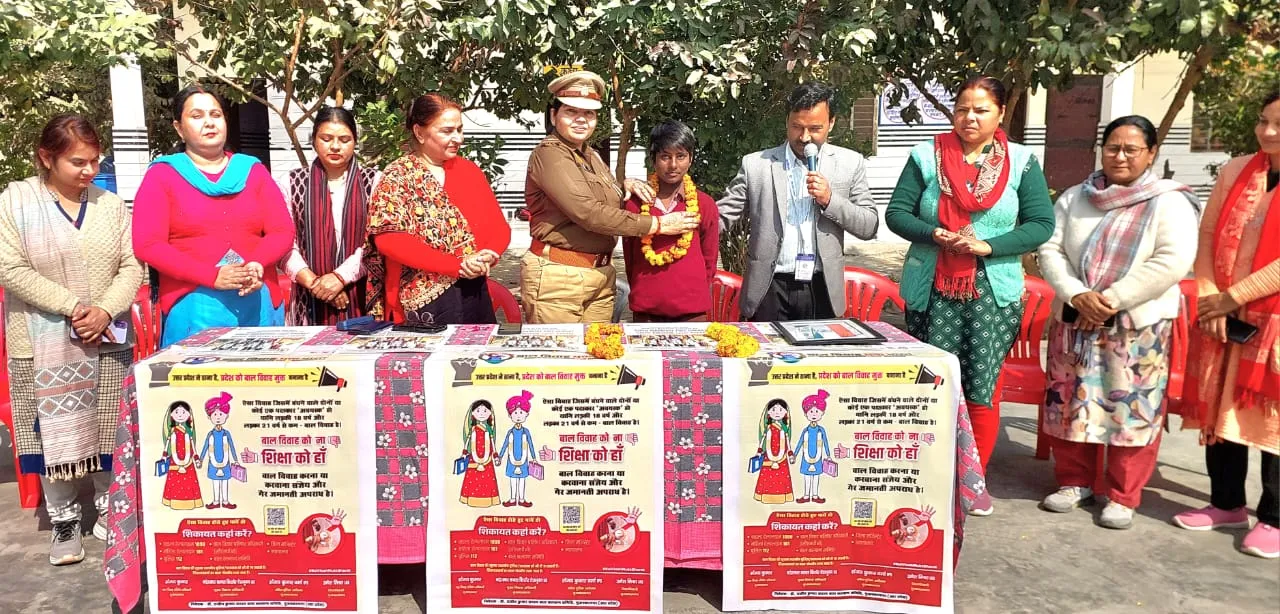 मुजफ्फरनगर में बालिकाओं ने ली बाल विवाह न करने की शपथ, बुढाना के कस्तूरबा गांधी विद्यालय में जागरूकता कार्यक्रम