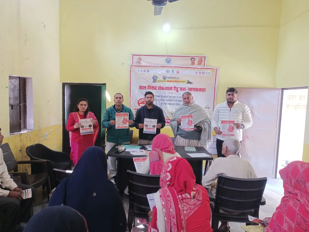 शामली: ब्लॉक कांधला की ग्राम पंचायत किवाना में “बाल विवाह मुक्त भारत” अभियान के तहत समुदाय को किया गया जागरूक