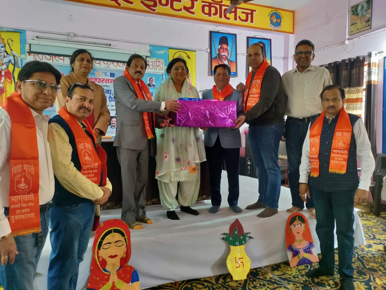 रोटरी क्लब मुजफ्फरनगर मिडटाउन ने भागवंती सरस्वती विद्या मंदिर इंटर कॉलेज में लगाया मेडिकल कैंप 