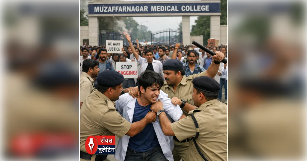 मुजफ्फरनगर के बेगराजपुर मेडिकल कॉलेज में 'तालिबानी' क्रूरता: एमबीबीएस छात्र को गार्डों ने दौड़ा-दौड़ाकर पीटा, बेल्ट और वाइपर से किया लहूलुहान, गेट पर छात्रों का भारी हंगामा