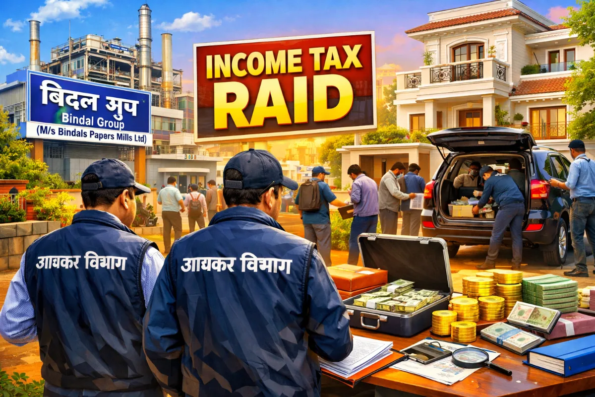 मुज़फ्फरनगर में बिंदल्स ग्रुप के ठिकानों पर आयकर विभाग का छापा पूरा,  ₹23 करोड़ की नगदी व जेवरात जब्त, 50 बेनामी सम्पति का भी दावा