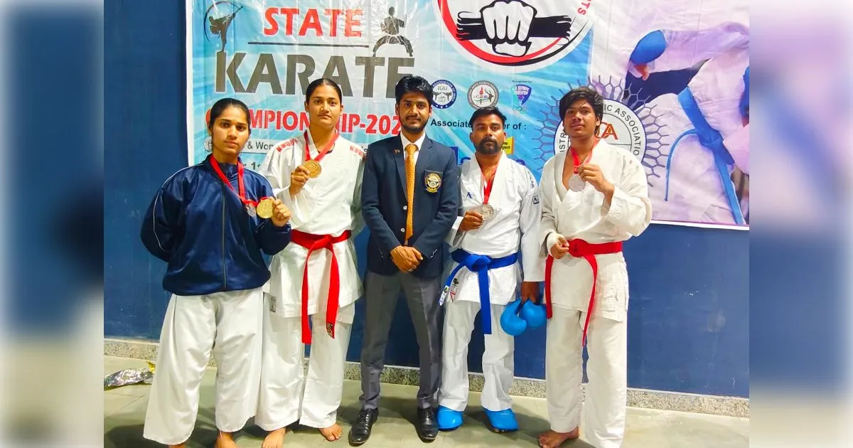 सहारनपुर के जांबाजों का मेरठ में जलवा: यूपी स्टेट कराटे चैंपियनशिप में जीते 4 पदक,