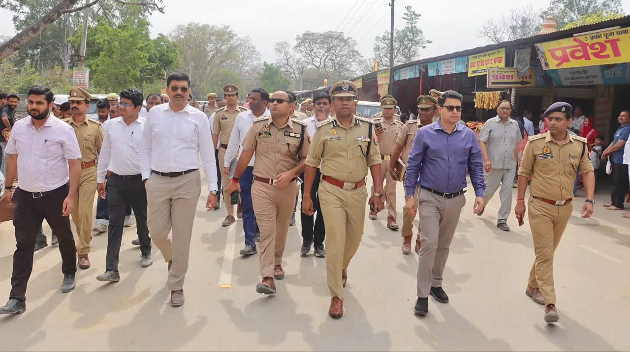 सहारनपुर में मुख्यमंत्री योगी आदित्यनाथ के भ्रमण से पहले सुरक्षा और तैयारियों का निरीक्षण