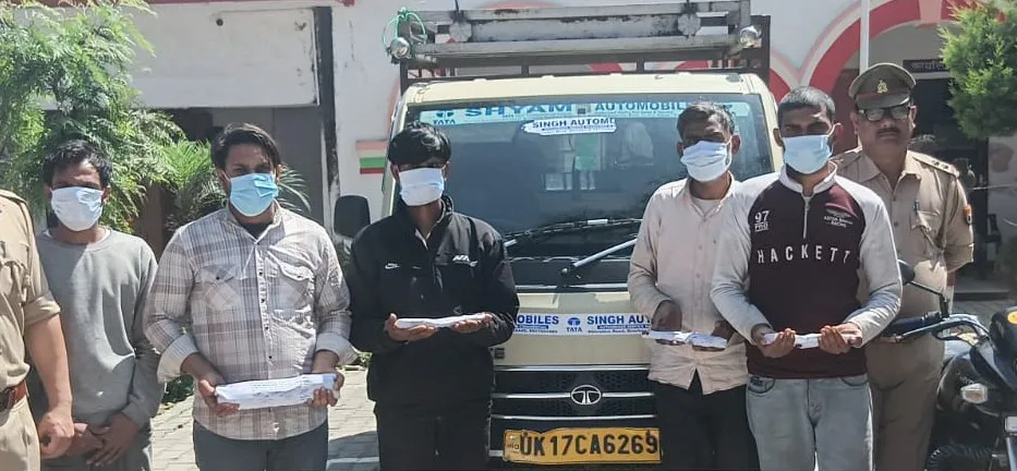 सहारनपुर : पेपर फैक्ट्री में मोटर चोरी का खुलासा, पांच शातिर चोर गिरफ्तार 
