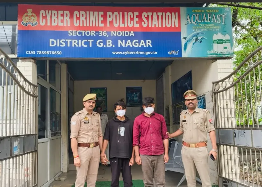 नोएडा में क्राइम ब्रांच व सीबीआई जांच में डिजिटल अरेस्ट कर ठगी करने वाले दो साइबर ठग गिरफ्तार