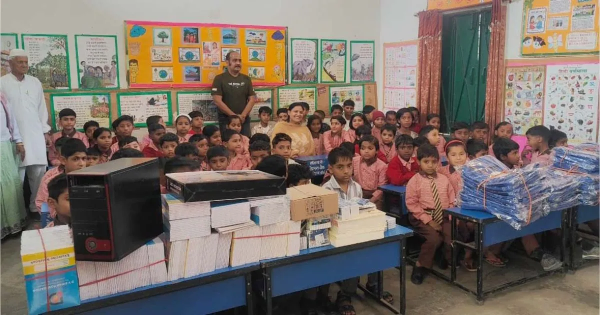 शामली: ग्रामीण बच्चों को मिली निशुल्क शैक्षिक किट, मखमूलपुर स्कूल को आधुनिक कंप्यूटर