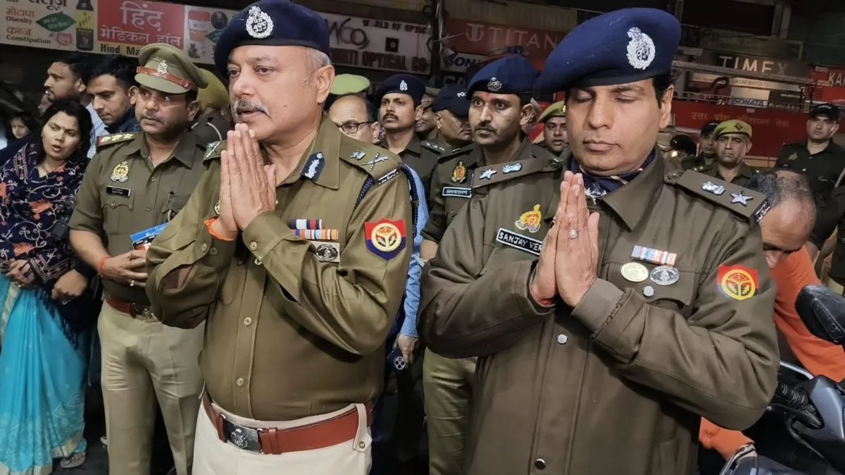 मुज़फ्फरनगर में होली पर्व पर सुरक्षा का कड़ा पहरा: एडीजी भानु भास्कर ने लिया जायजा, शिव चौक पर किया निरीक्षण