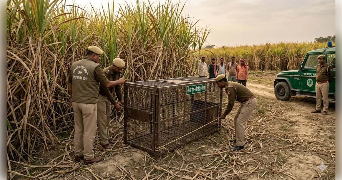मुजफ्फरनगर: मोरना के जंगल में 'कुनबे' के साथ दिखी मादा तेंदुआ, 5 शावकों को देख ग्रामीणों के उड़े होश