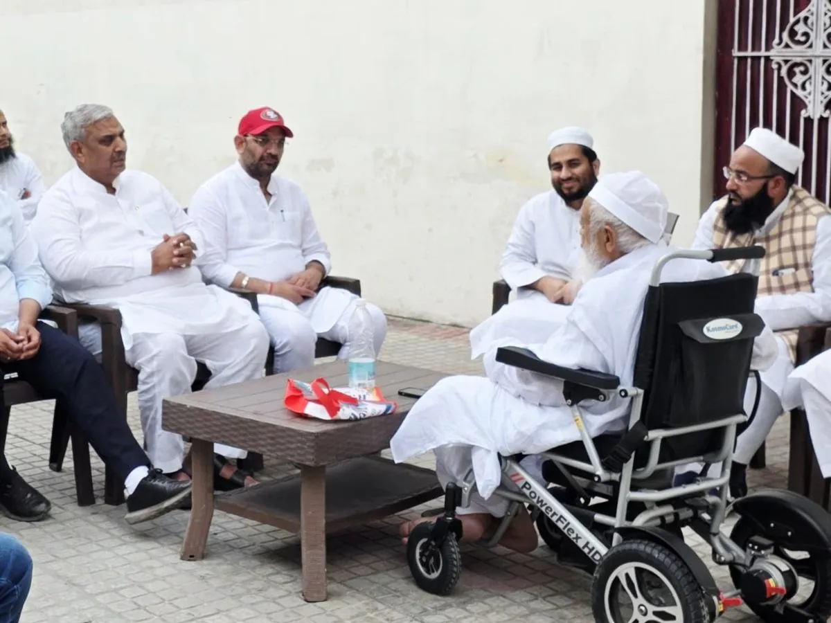 सांसद हरेंद्र मलिक और विधायक पंकज मलिक ने मौलाना अरशद मदनी से की शिष्टाचार भेंट; ईद की मुबारकबाद देकर दिया 'सामाजिक सद्भाव' का संदेश