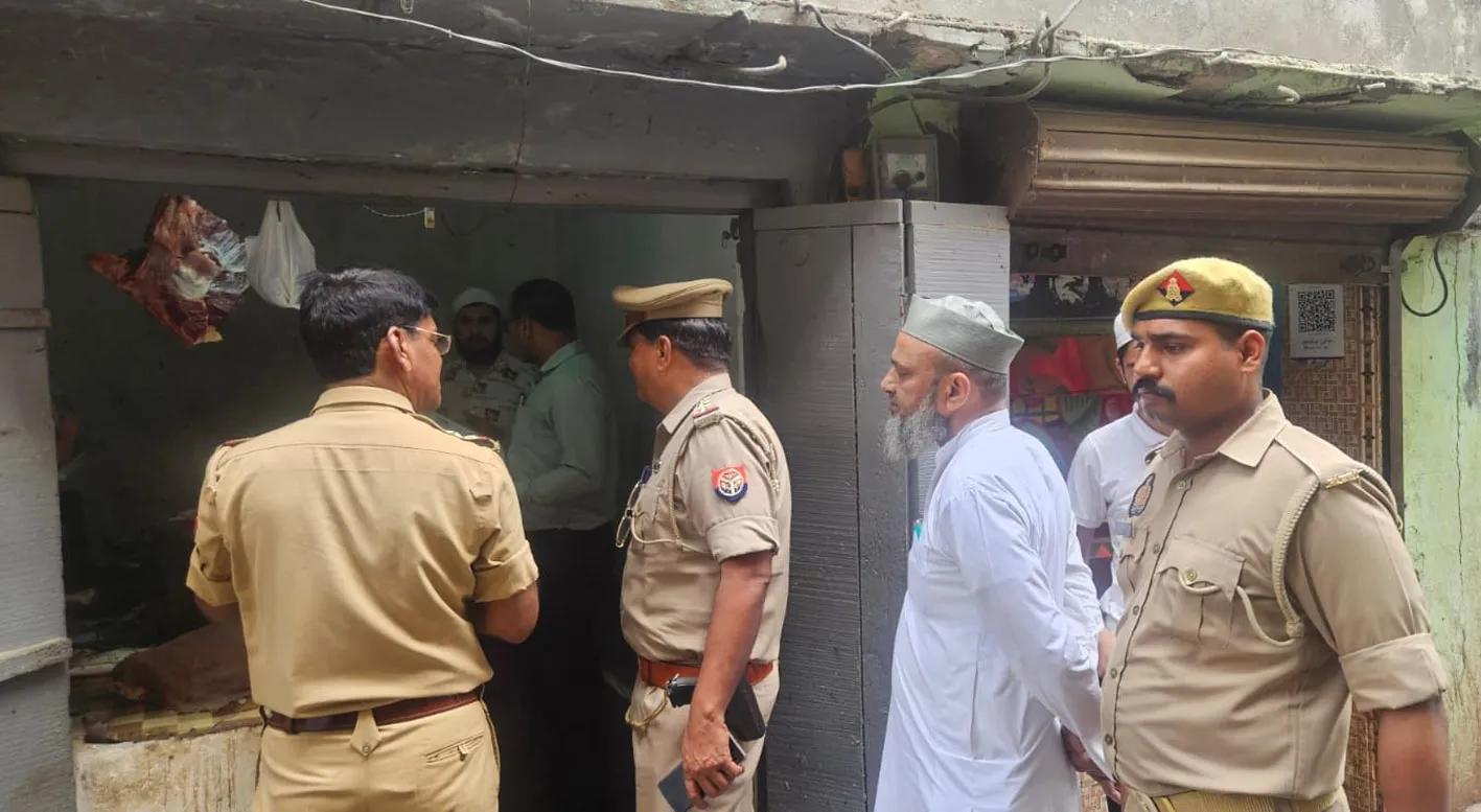 सहारनपुर में मांस की अवैध बिक्री करते सात दुकानदारों के काटे चालान
