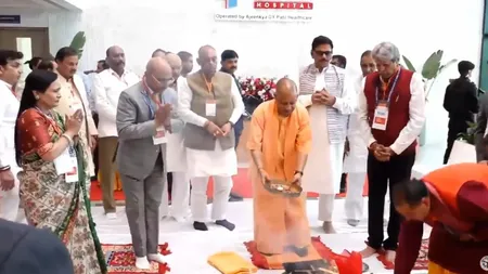 सीएम योगी ने ग्रेटर नोएडा में किया KDSG अस्पताल का उद्घाटन; कपिल देव रहे मौजूद
