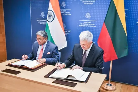 भारत-लिथुआनिया विदेश कार्यालय परामर्श के 10वें राउंड की बैठक में शामिल हुए सिबी जॉर्ज