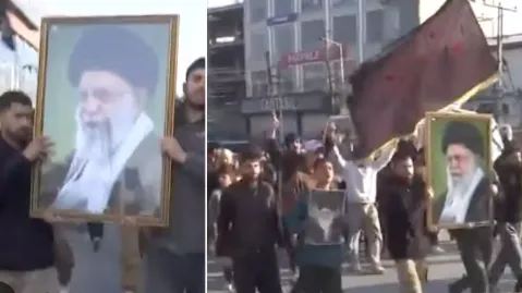 ईरान के सर्वोच्च नेता अली खामेनेई की हत्या के विरोध में कश्मीर में हुए प्रदर्शनों के बाद लगाए गए प्रतिबंध