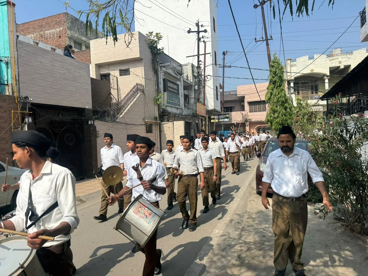 मुरादाबाद में विभिन्न स्थानों पर पद संचलन और एकत्रीकरण कार्यक्रम आयोजित, भारतीय नववर्ष पर सांस्कृतिक चेतना का संदेश