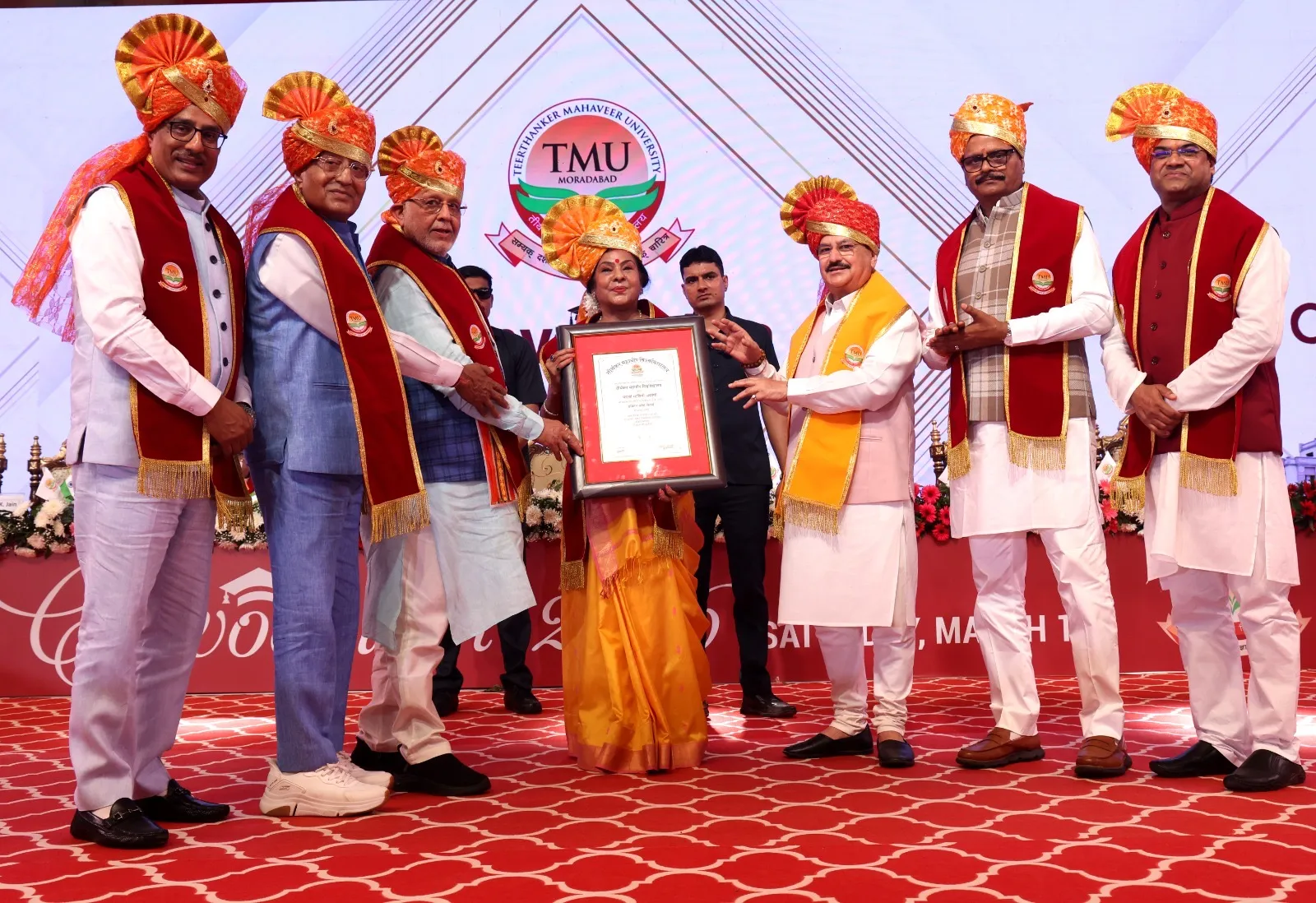 टीएमयू दीक्षांत समारोह में जेपी नड्डा को मानद डी.लिट., 6 हजार से अधिक विद्यार्थियों को मिली डिग्रियां