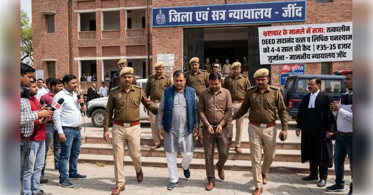 हरियाण: जींद की कोर्ट ने रिश्वतखोर जिला मौलिक शिक्षा अधिकारी और लिपिक को सुनाई चार-चार साल की कैद, 35-35 हजार रुपये का जुर्माना भी ठोका