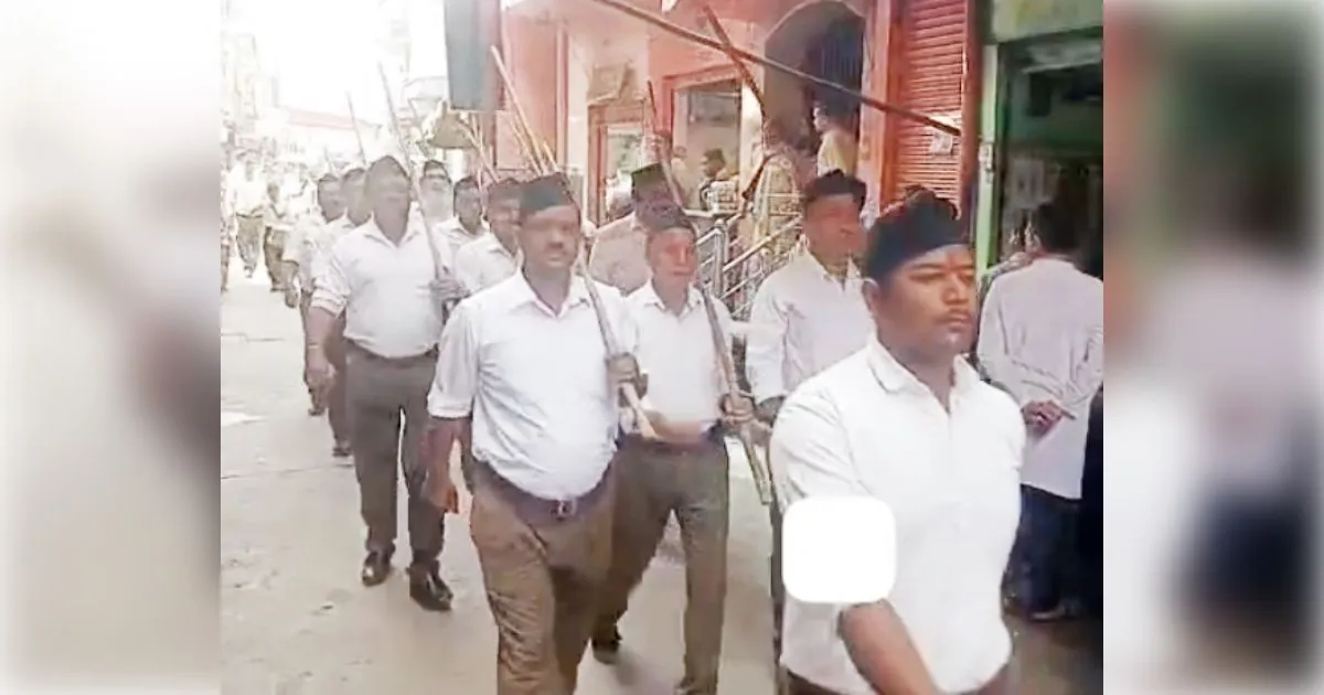 मुजफ्फरनगर: हिंदू नववर्ष पर भगवा रंग में रंगा शहर: आरएसएस ने निकाला भव्य पथ संचलन