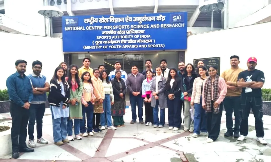 टीएमयू फिजियोथेरेपी स्टुडेंट्स की साई में एजुकेशनल विजिट, खेल विज्ञान और पुनर्वास की आधुनिक तकनीकों का लिया अनुभव